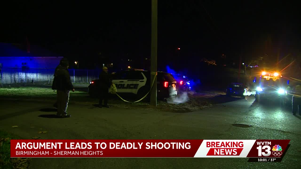 Apparent argument in roadway leads to fatal shooting in Birmingham ...