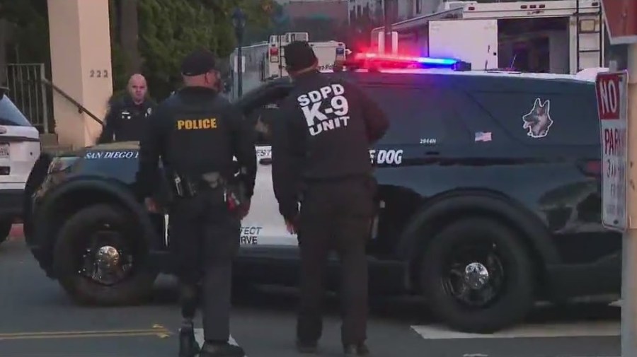 Injured police K-9, suspect in custody after lengthy SWAT standoff downtown