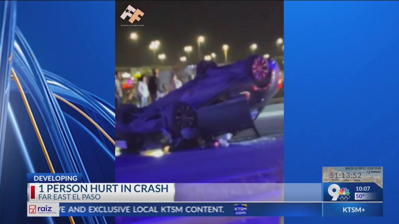 1 person hurt in crash in Far East El Paso