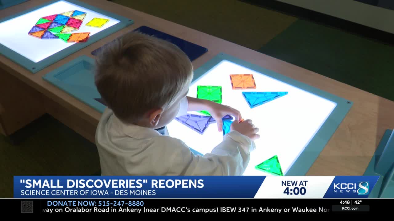 Science Center of Iowa reopens 'Small Discoveries' exhibit