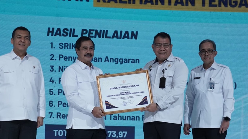 Kanwil Ditjenpas Kalteng Juara Nasional Dukungan Manajemen 2025