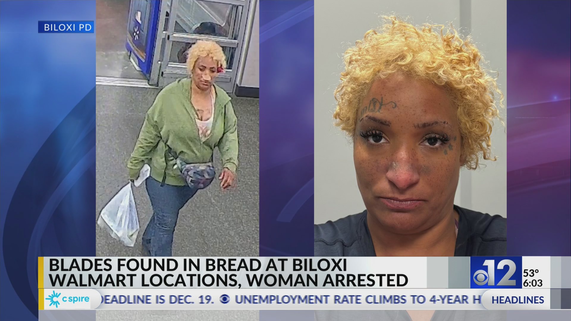 Texas woman charged after razor blades found in bread at two Biloxi ...