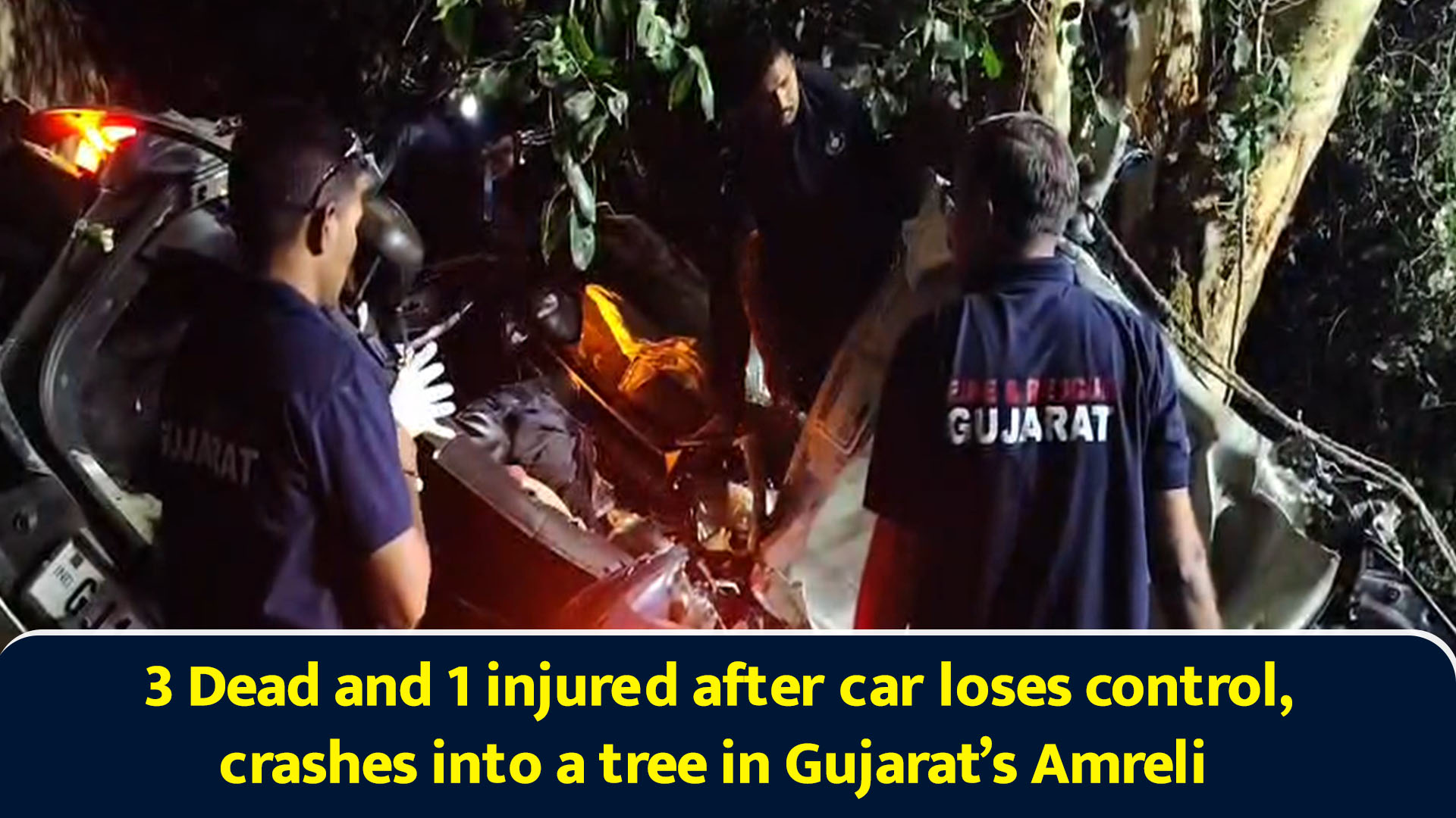 3 dead and 1 injured after car loses control, crashes into a tree in ...