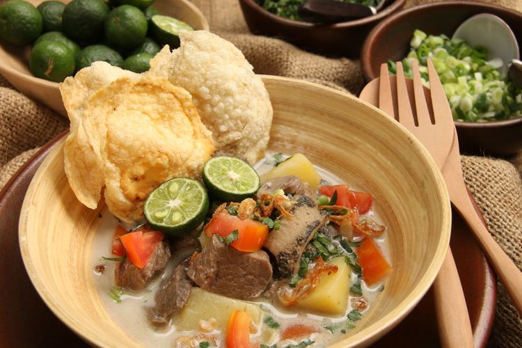Resep soto Betawi tanpa santan, bumbu pas agar lezat