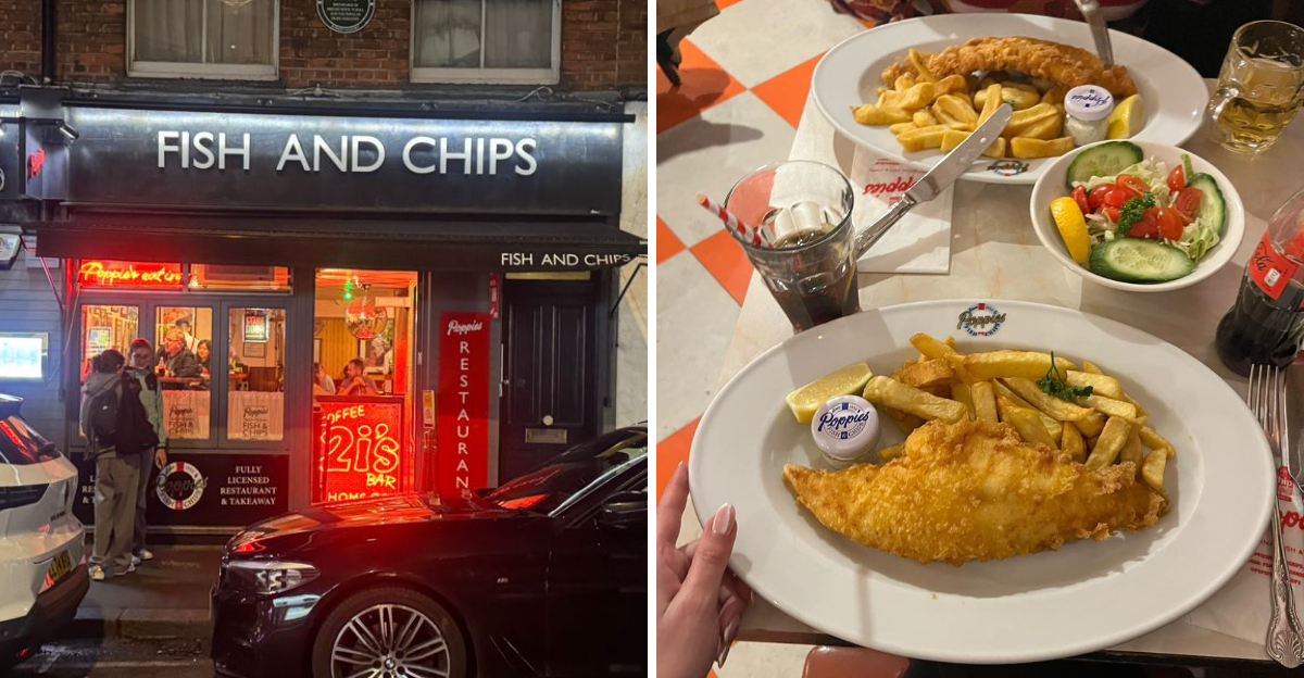 Step inside Poppies where classic fish and chips never go out of style