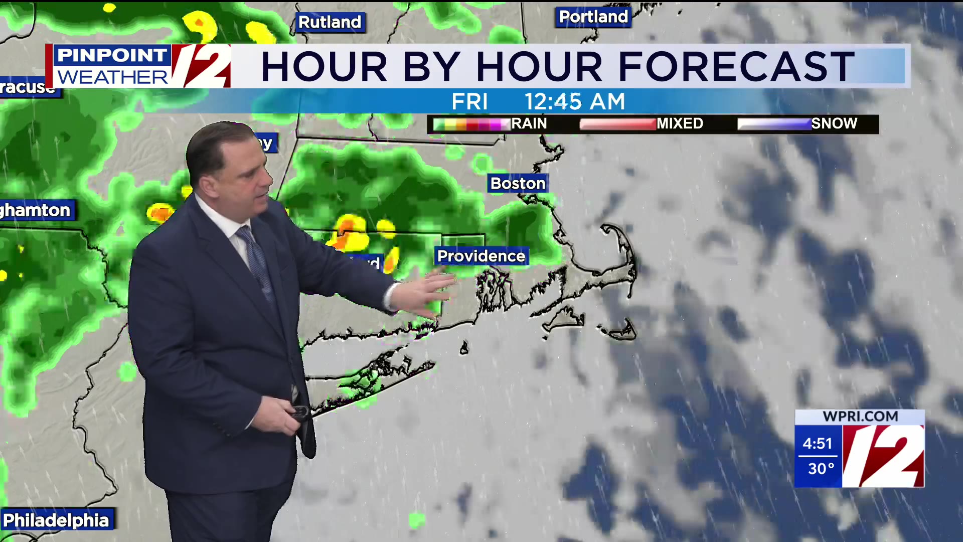 WPRI 12 weather forecast for 12/17/25: Mild but gusty today