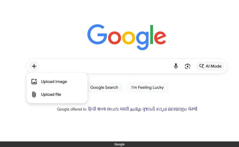Google Search adds '+' button for easy file and image uploads to AI mode