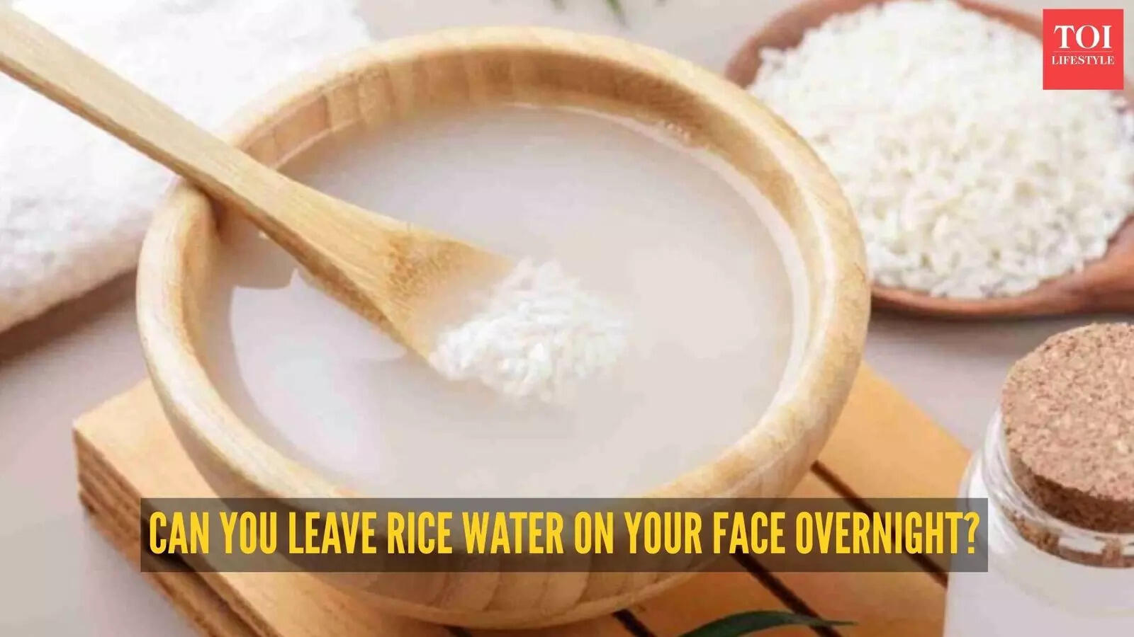 What happens if you leave rice water on your face overnight?
