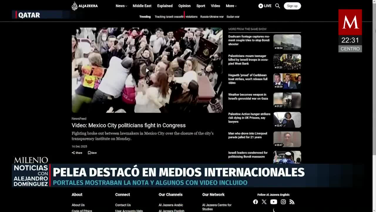 Trifulca en el Congreso de la CDMX genera críticas en la prensa ...