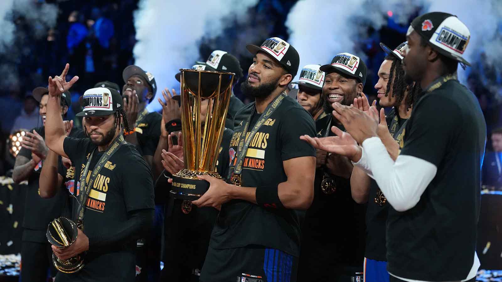 Knicks swerve from Lakers, Bucks precedent with no NBA Cup banner at MSG