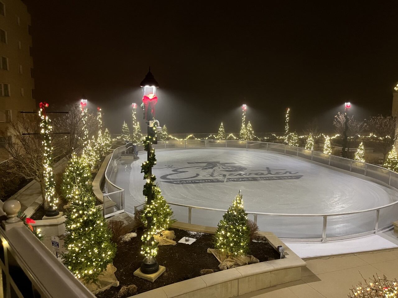 The Edgewater’s ice rink opens for the 2025-26 winter season