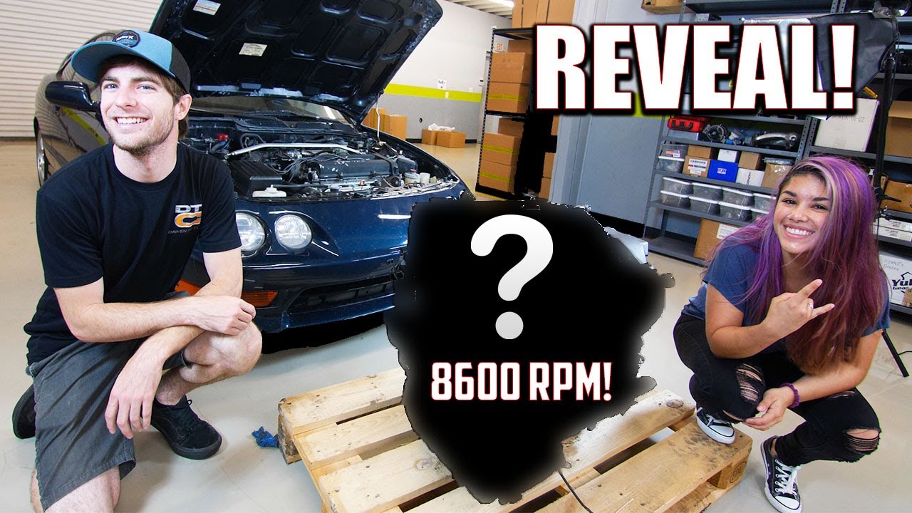 Acura Integra engine swap reveal produces 8600 RPM monster