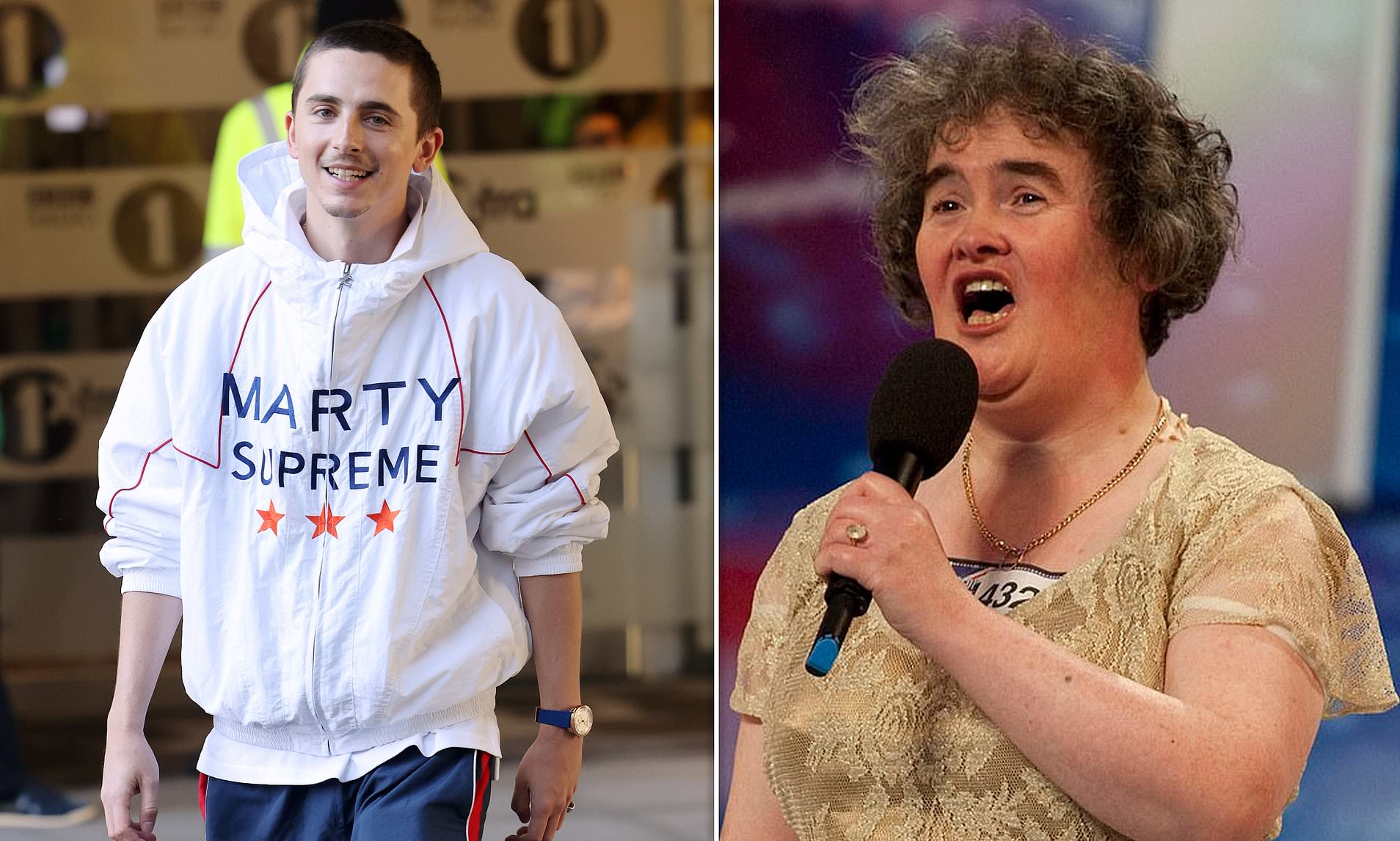 Timothee Chalamet reveals a surprise love of Britain's Got Talent icon ...