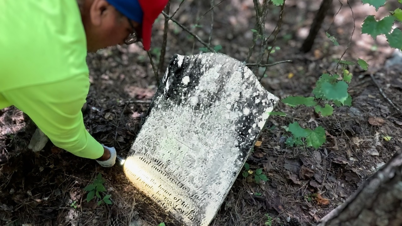 Forgotten plantation cemetery damaged by modern development