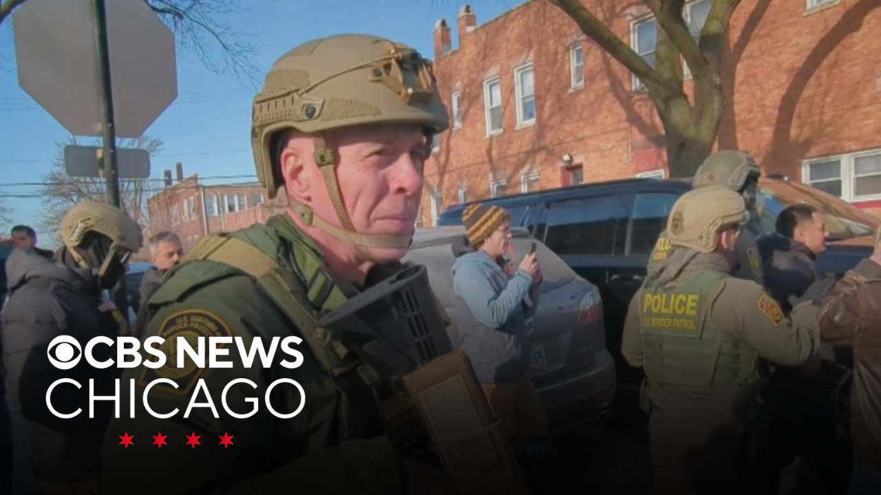 Border patrol Cmdr. Gregory Bovino and agents return to Chicago area