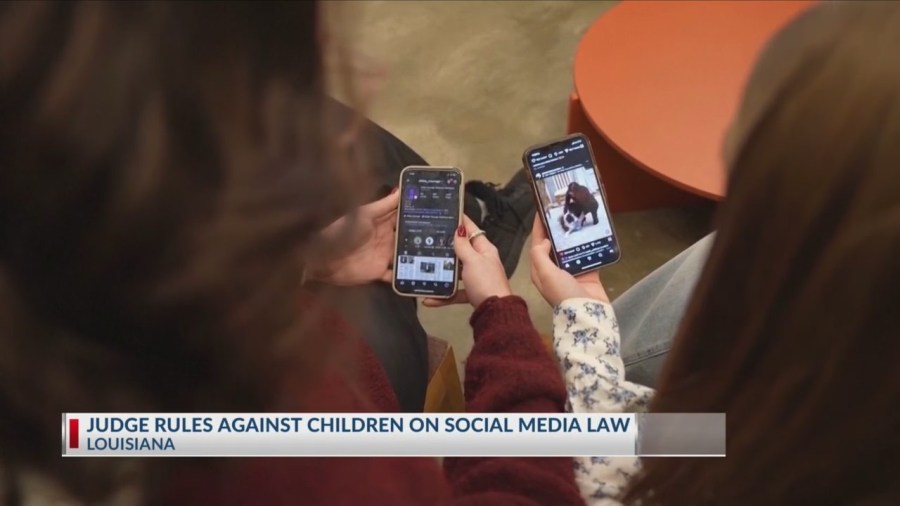 Louisiana judge rules against children on social media law