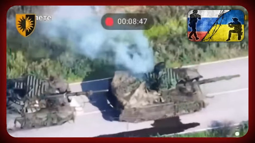 What we witnessed when a Ukrainian drone disabled Russian firepower