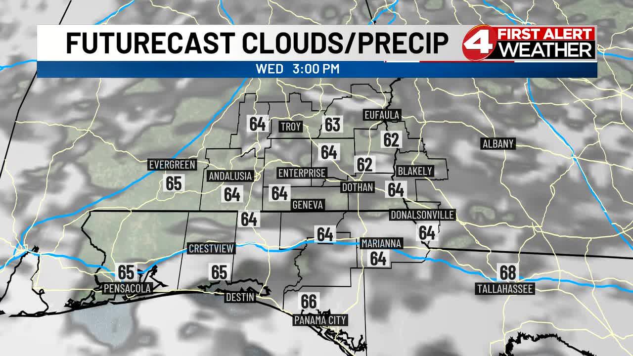 Wednesday am forecast: Turning warmer with better rain chances