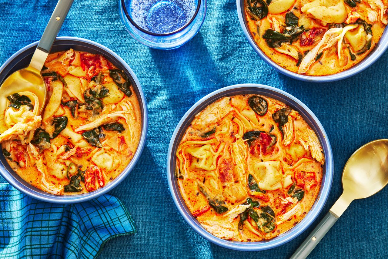 Southern Living Marry Me Chicken Soup in bowls to serve