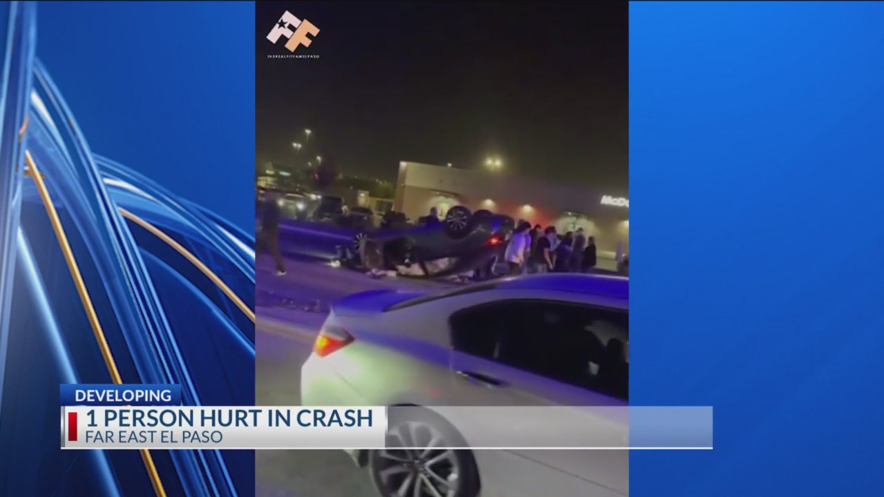 1 person hurt in crash in Far East El Paso