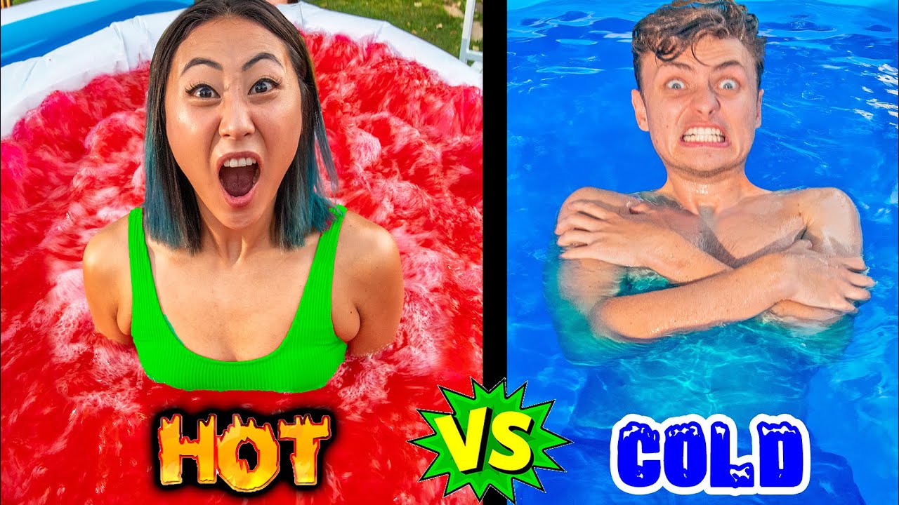 Hot Vs Ice Cold Pool Challenge рџґµ пёџ Who Survives