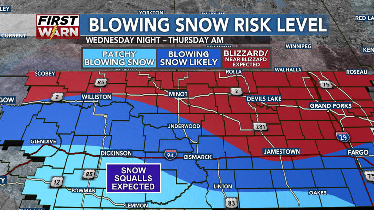 Update: Very strong winds and blizzard conditions Wednesday night ...