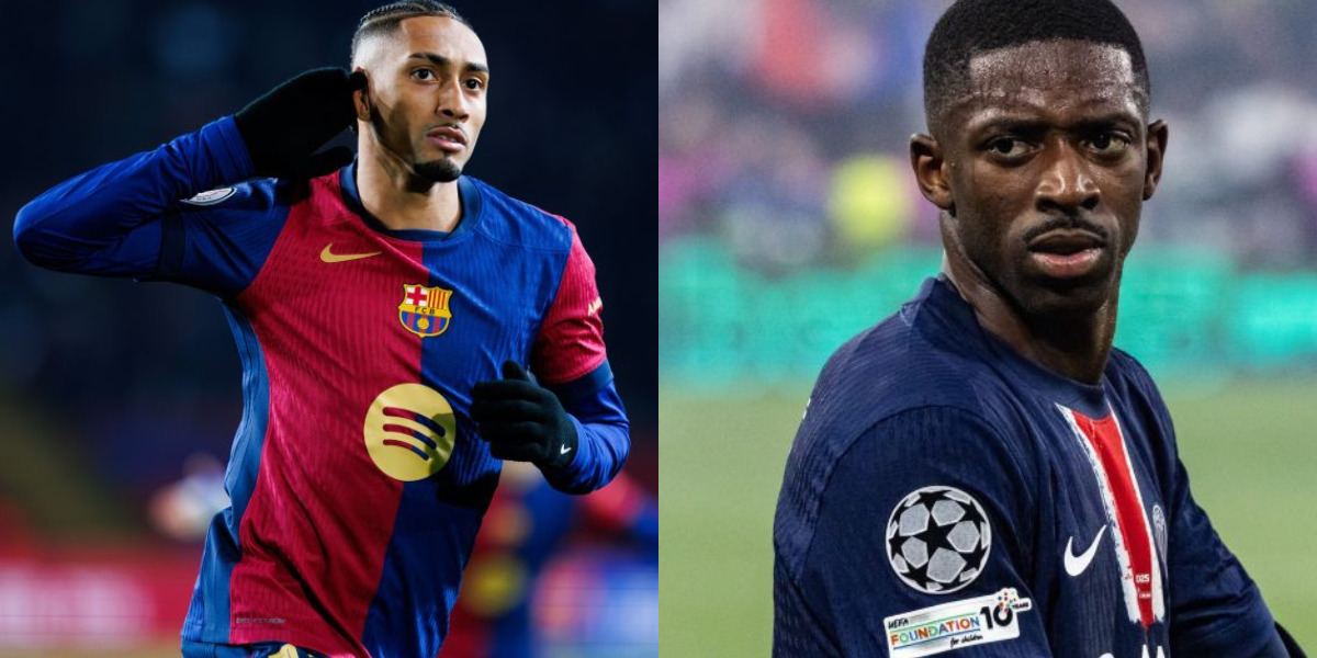 Dembele crowned by FIFA as fans erupt over Raphinha snub