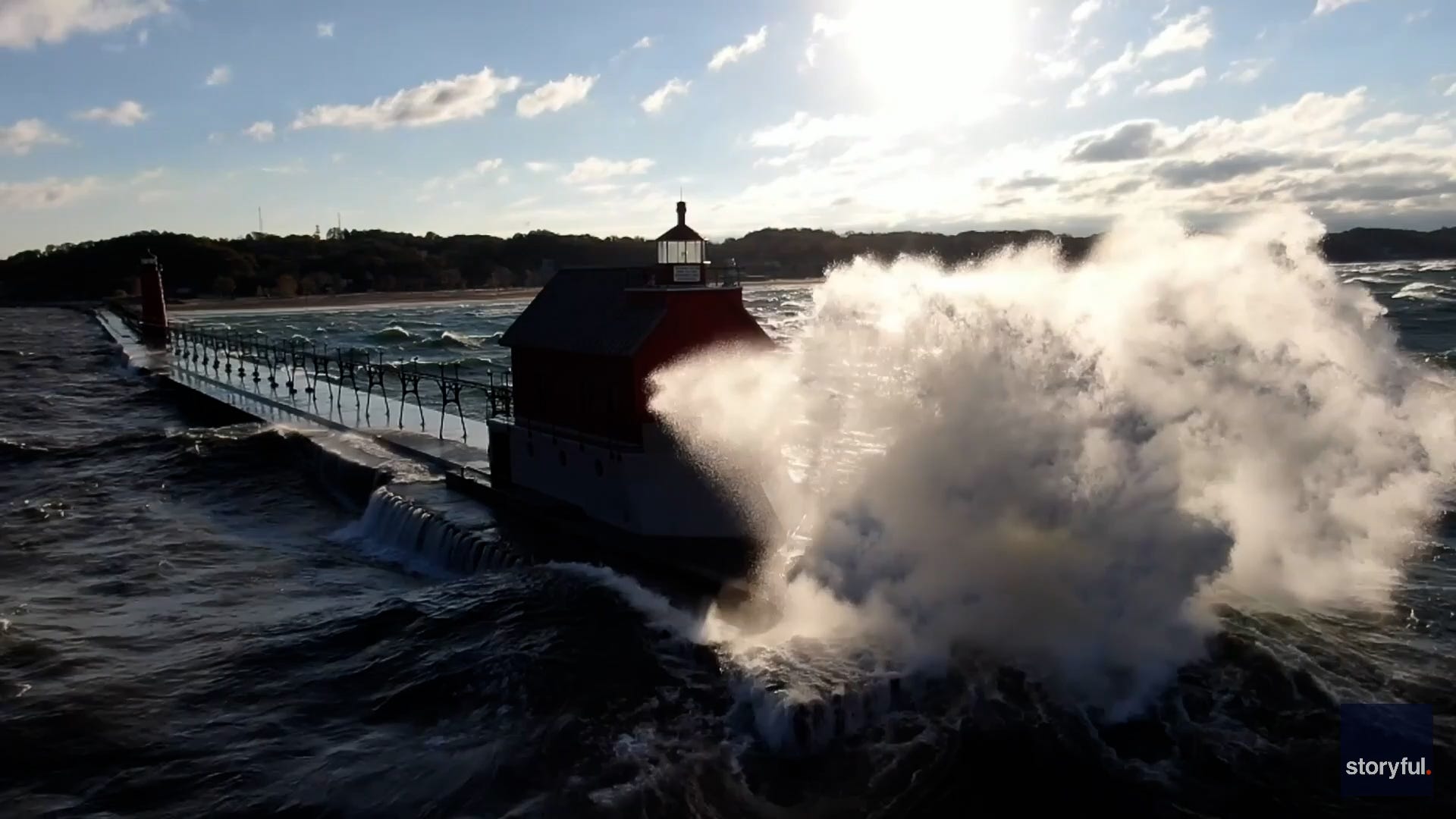 System brings strong wind to Michigan where gusts topped 60 mph