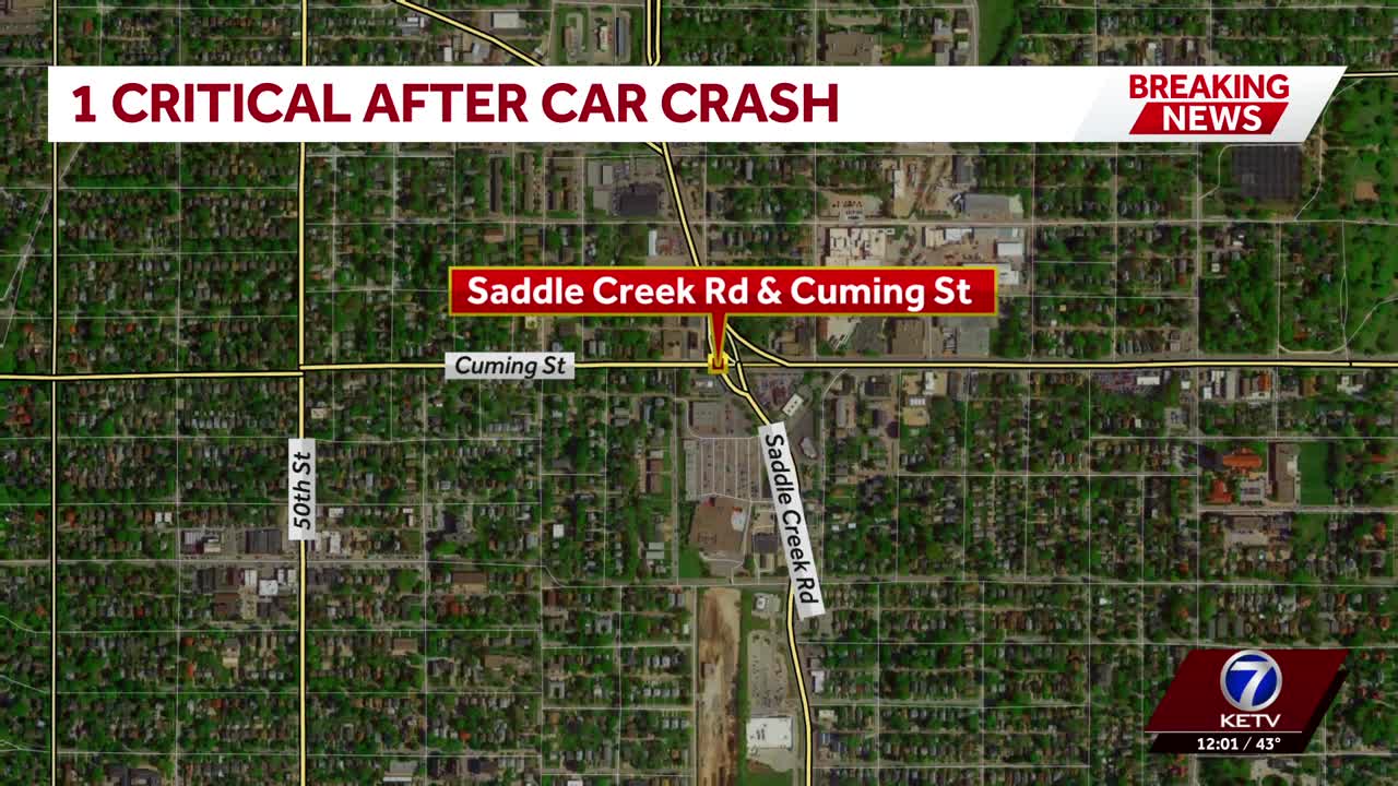 One person taken to hospital with CPR in progress after midtown Omaha crash