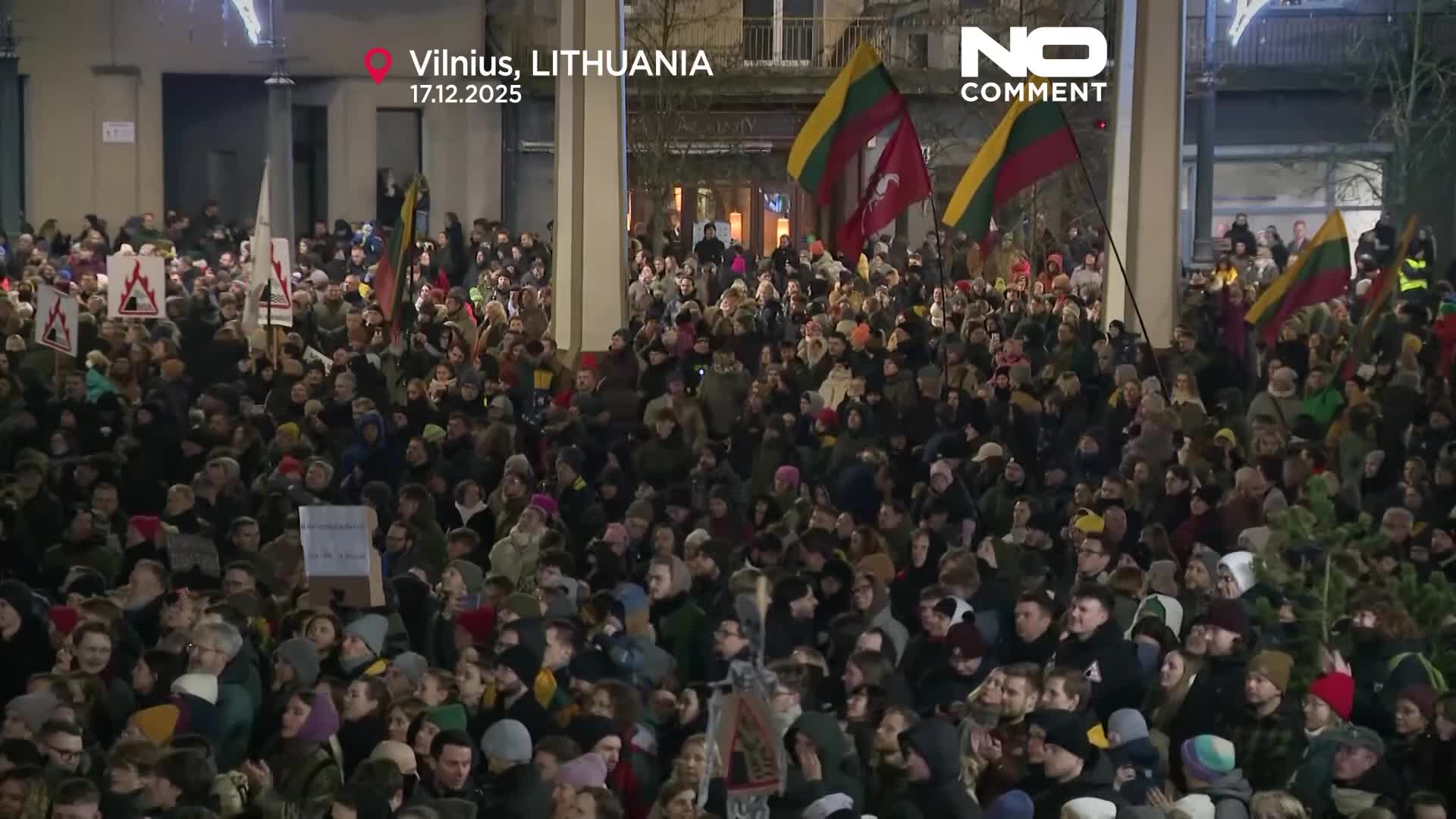 Thousands protest in Lithuania against changes to public broadcaster law