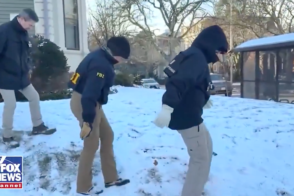 The FBI is being mocked for their snow-kicking search technique