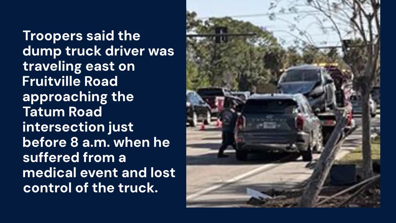 Dump truck driver hits 13 cars stopped for red light in Sarasota ...