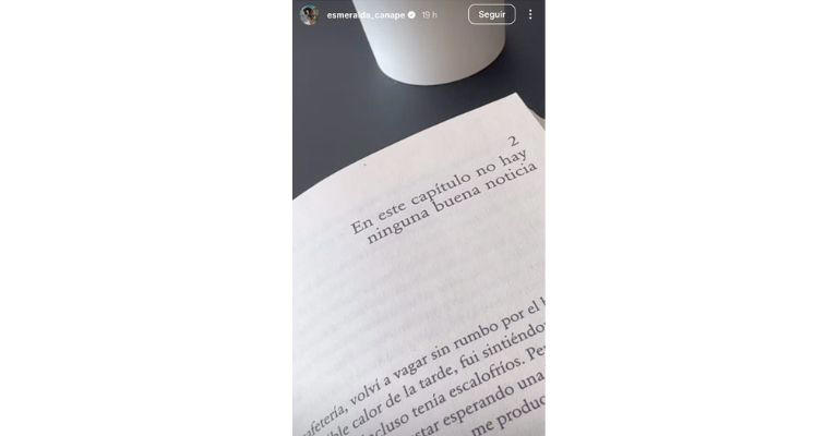 Esmeralda Camacho mantiene a usuarios en intriga debido a los mensajes que comparte. Foto: captura de pantalla.