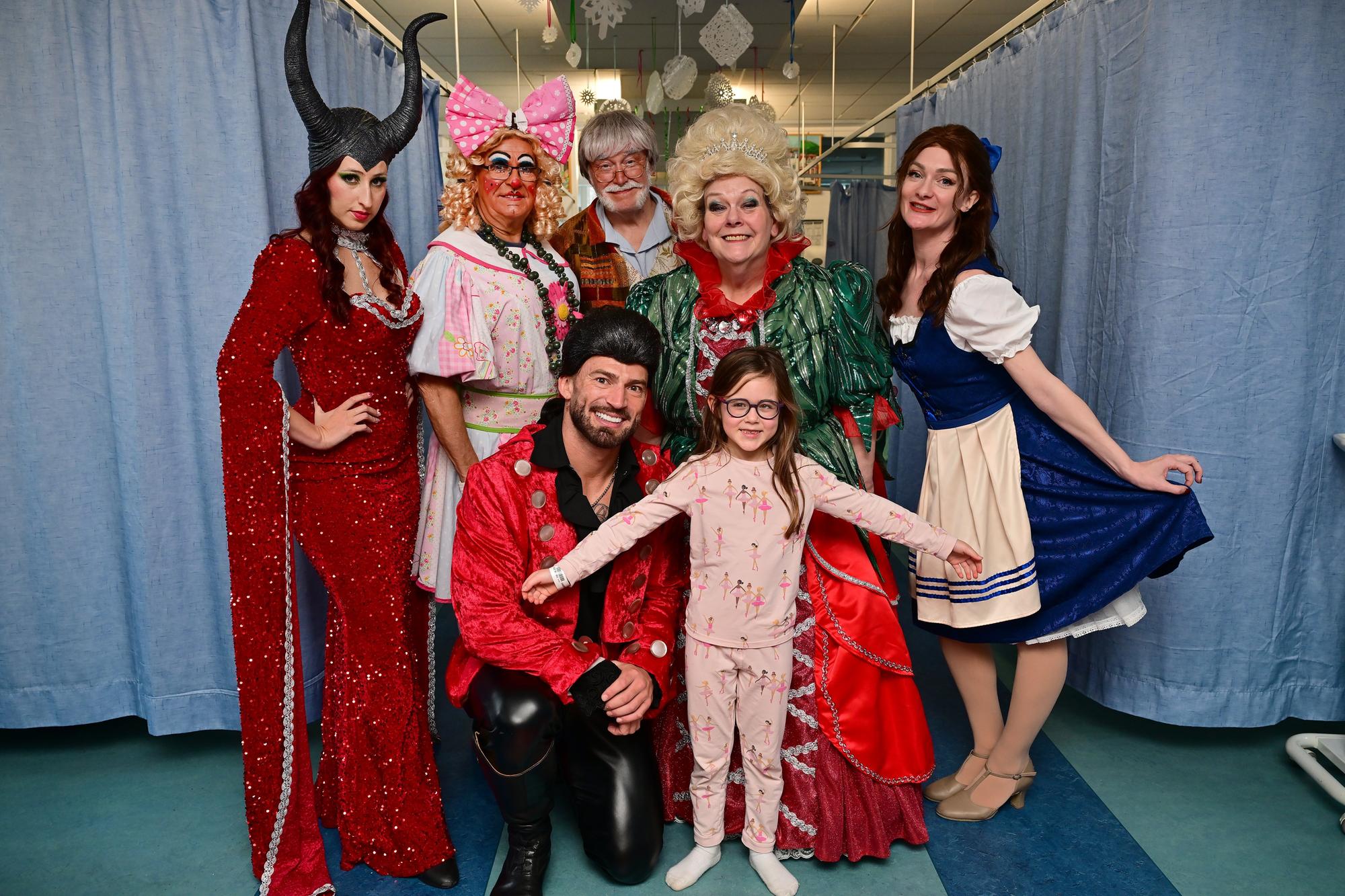Scarborough Spa pantomime cast brings smiles to hospital children’s ward