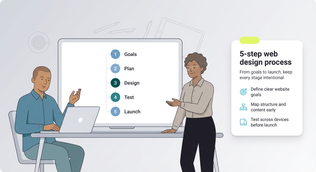 5-step web design process to create winning websites