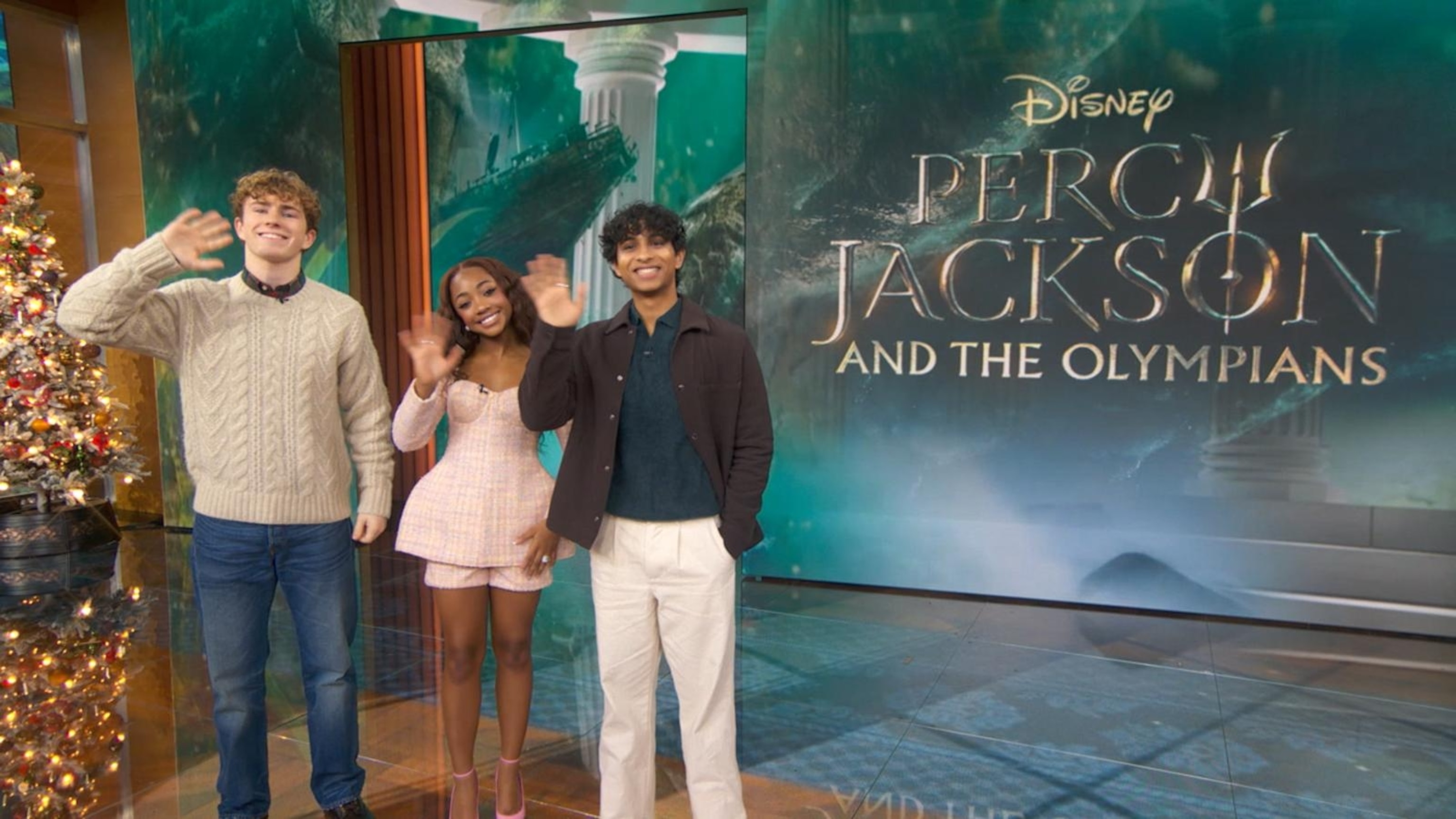 Walker Scobell, Aryan Simhadri and Leah Sava Jeffries talk 'Percy Jackson'