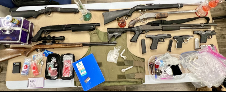 Polk County man arrested after illegal firearms, drugs found inside home
