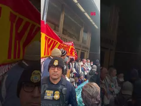 Bay Area faith leaders chain themselves outside SF ICE field office in ...