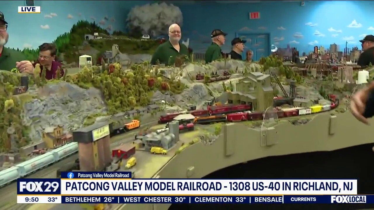 Patcong Valley model railroad features a storm cloud!