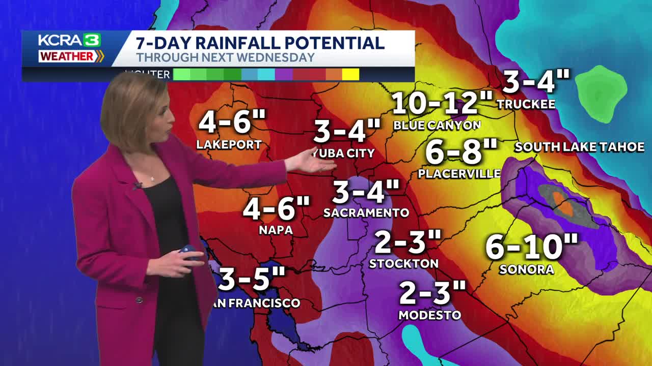 Atmospheric river storm update: Soaking rain starts late Saturday