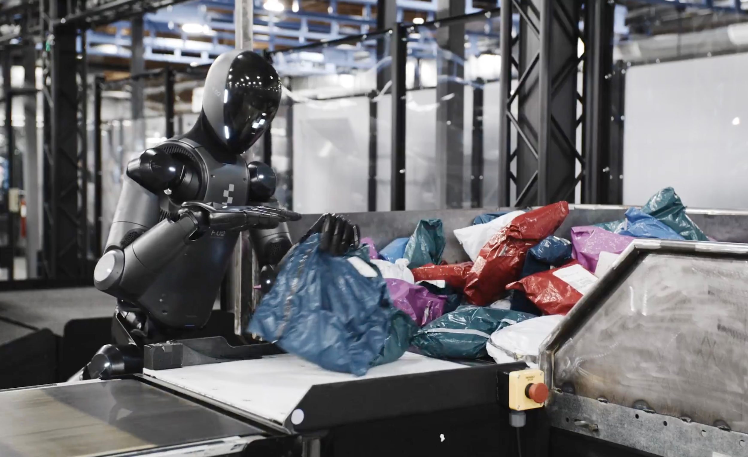 Watch this humanoid robot power through an hour of sorting packages