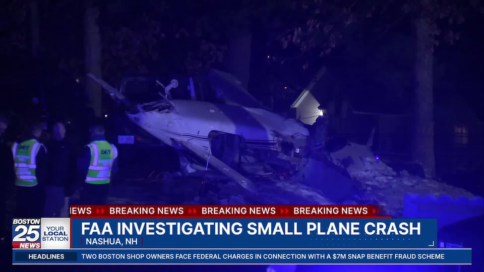 FAA investigating after small plane crashes in Nashua, New Hampshire