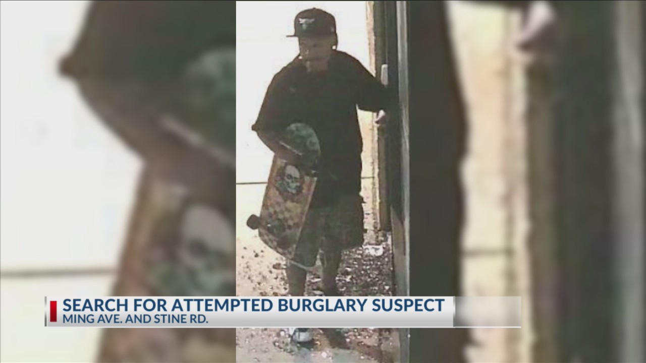 Bakersfield police search for attempted burglary suspect near Ming Avenue