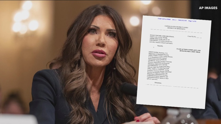 Minnesota residents sue Kristi Noem, allege 