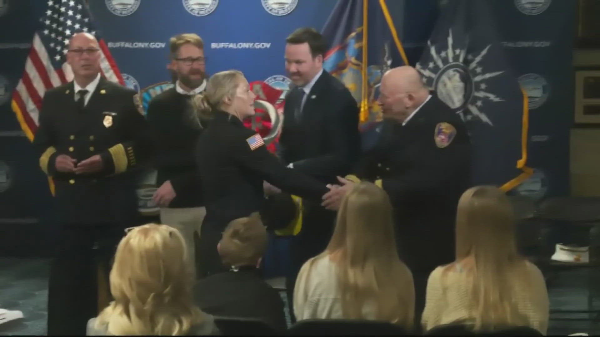 Buffalo Fire Department promotion ceremony