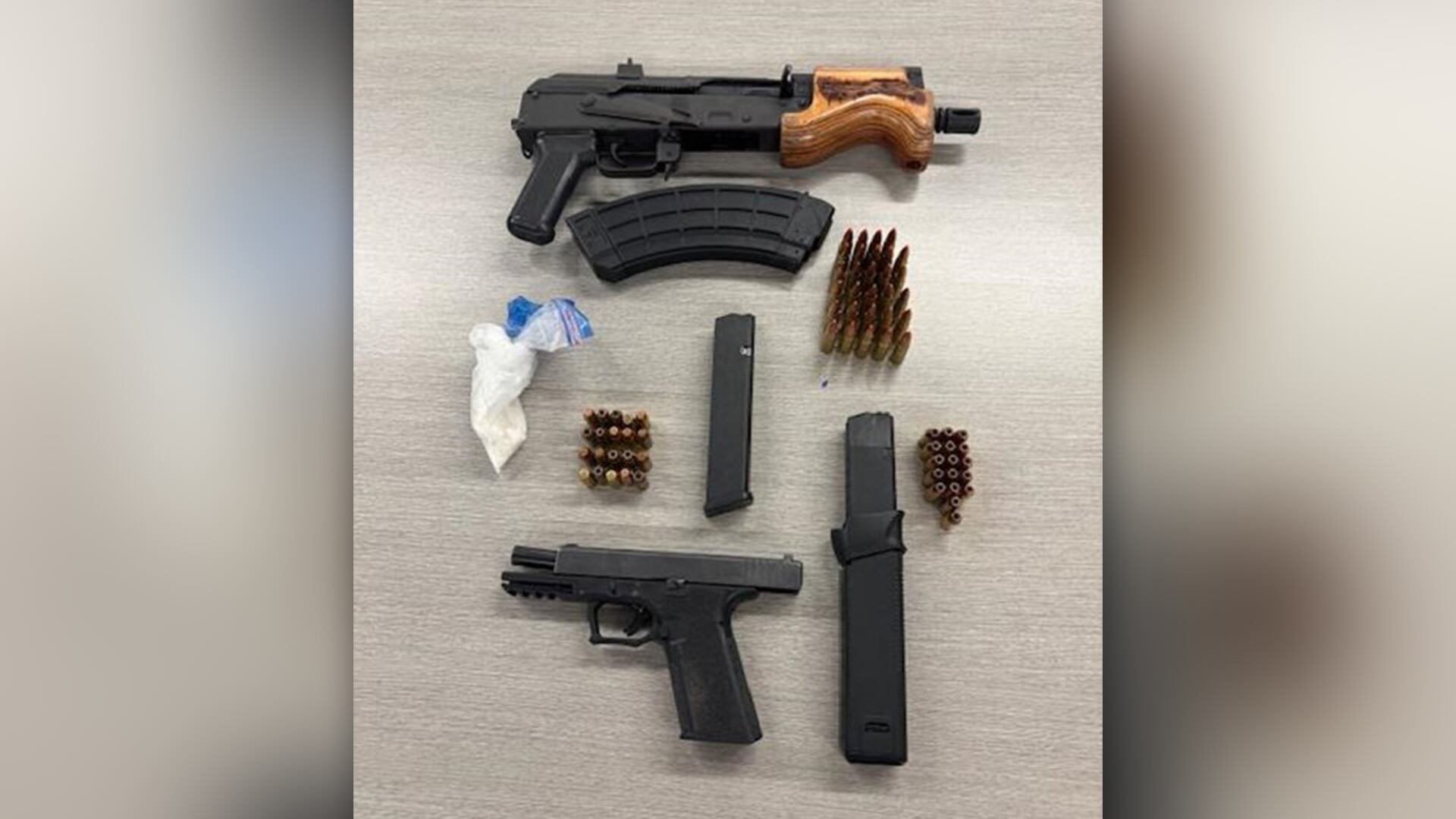Guns, drugs seized during traffic stop in Rockford