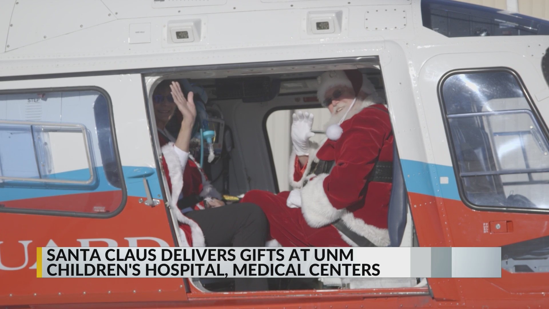 Santa visits UNM Children's Hospital and UNM Sandoval Regional Medical ...