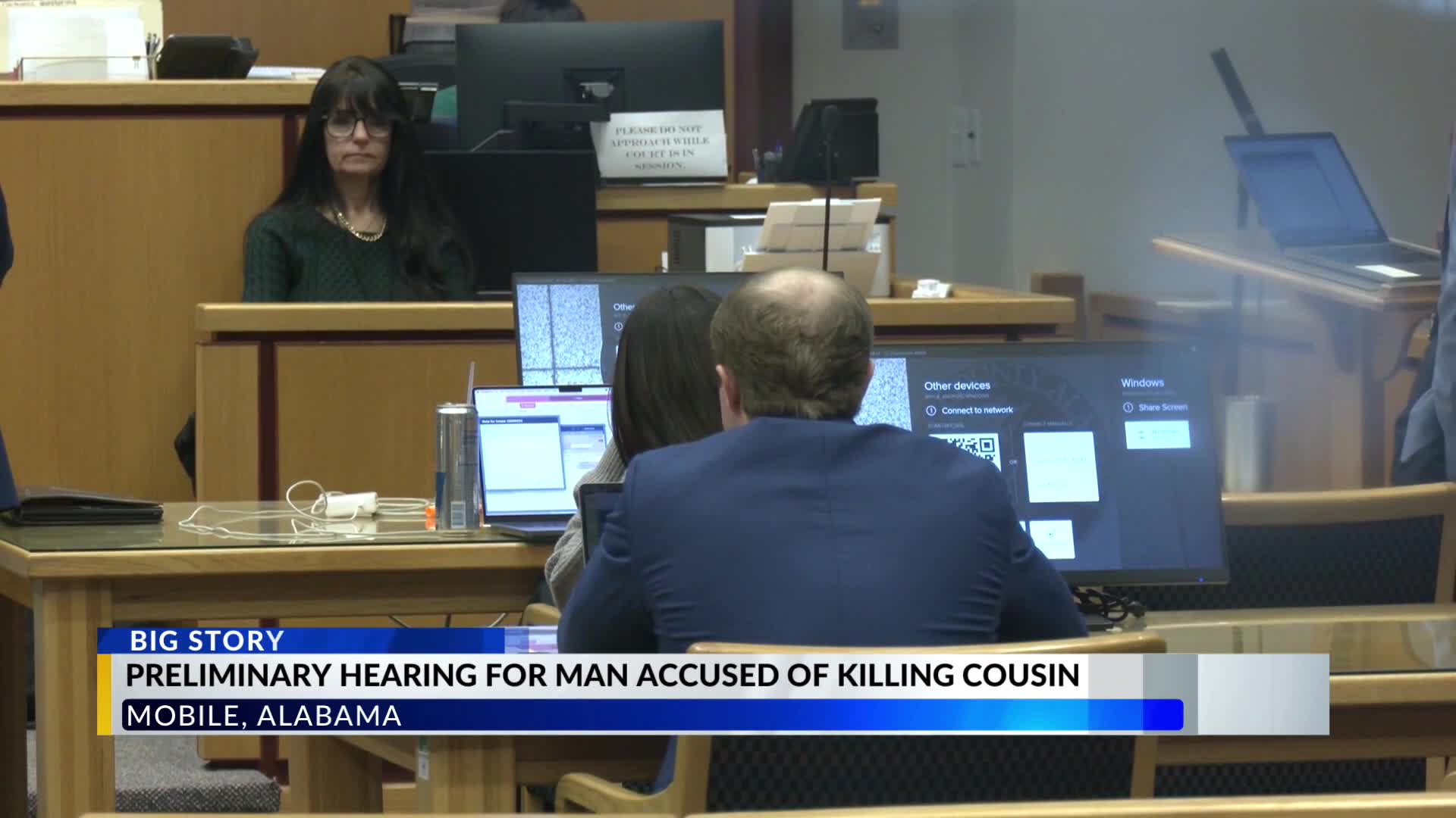 Mobile murder case moves forward despite courthouse outburst