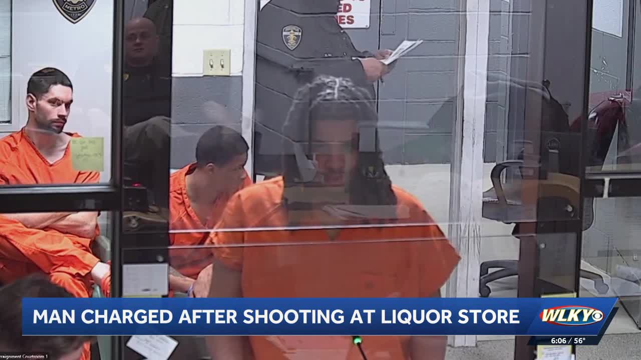 Louisville man charged in connection to shooting at liquor store