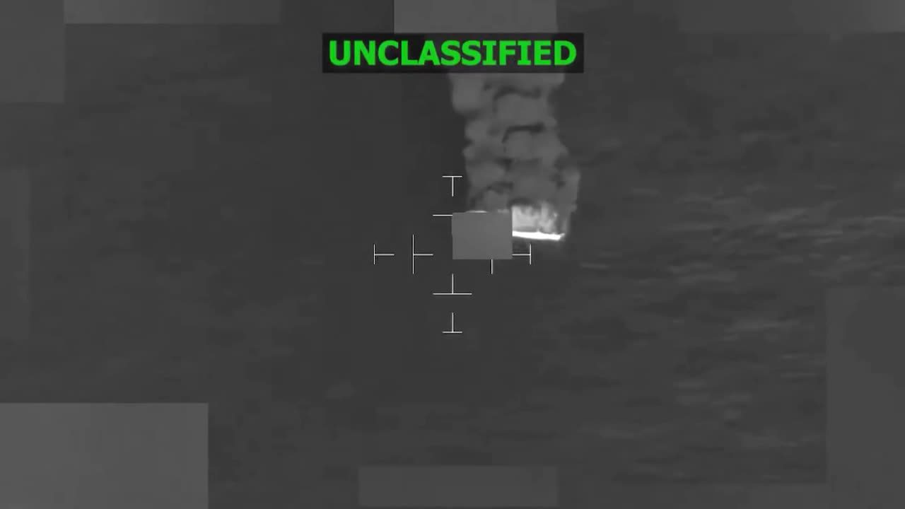 Video released by US military shows what it says is strike on vessel in eastern Pacific<br>